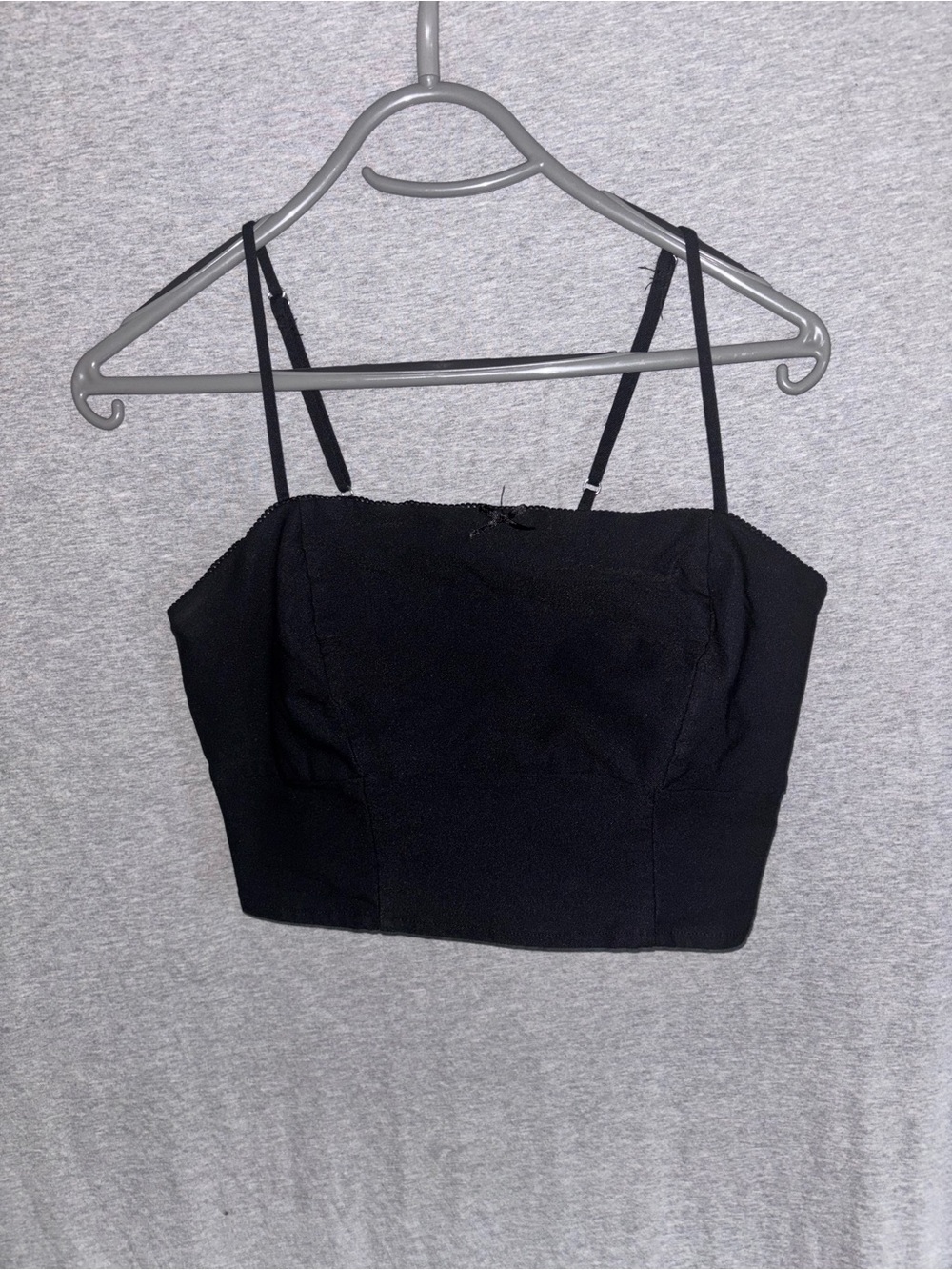 wild fable Black Spaghetti Strap Crop Top